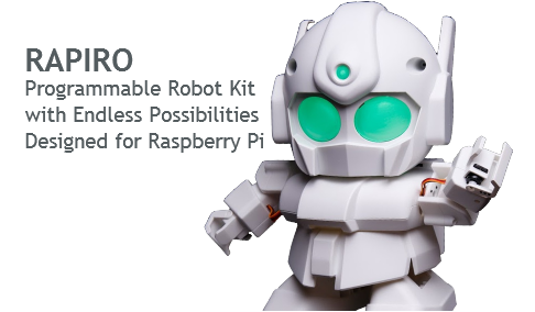 RAPIRO (Programmable Robot Kit for use with Raspberry Pi)